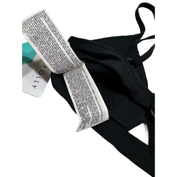 NWT Seafolly [ 4 US ]‎ Active Hybrid Bralette Keyhole Bikini Top Black 30580-058 - Picture 13 of 14